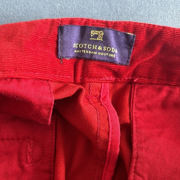 Scotch & Soda Red Corduroy Pants (30x34) - Picture 7 of 8